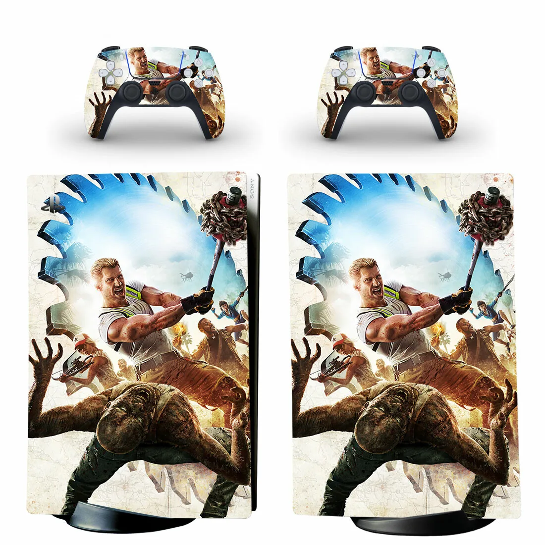 Dead Island 2 PS5 Digital Skin Sticker decalcomania Cover per Console e 2 controller pelli in vinile