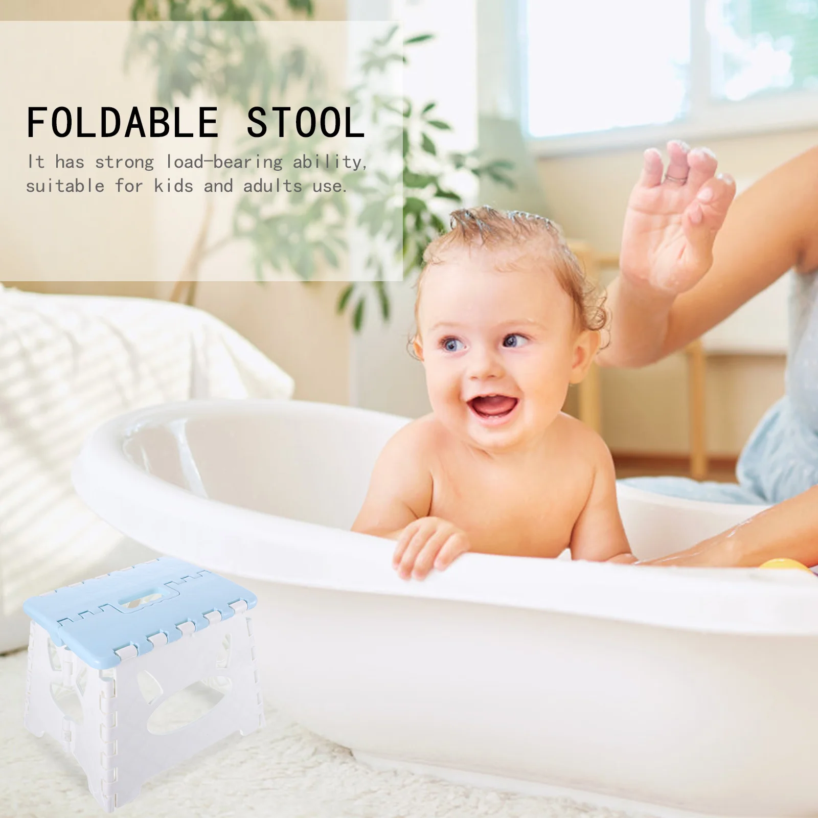 

1Pcs Folding Portable Plastic Stool Lightweight Camping Fishing Garden Travel Seat Plastic Folding Stool