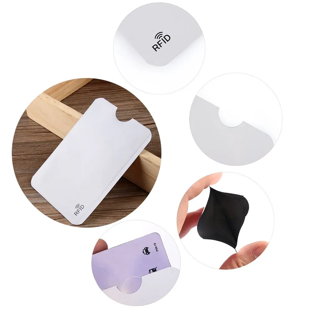 5Pcs Classic Style Rfid Card Holder Anti Theft for RFID Credit Card Holder Protector Blocking Case Aluminium Bank Card Cover