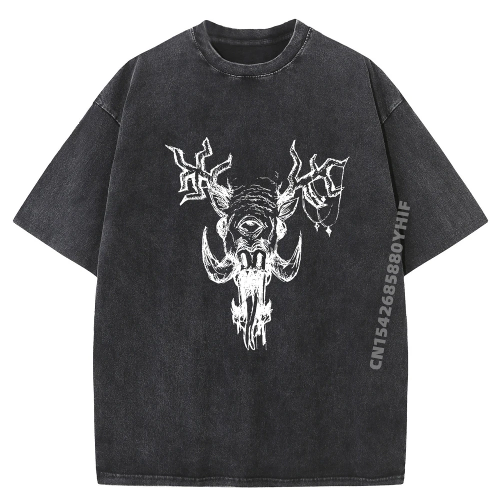 

Psychedelic Decay Black Camisetas Мужская одежда Футболки с графическим рисунком Мужская винтажная стираная рубашка в готическом стиле