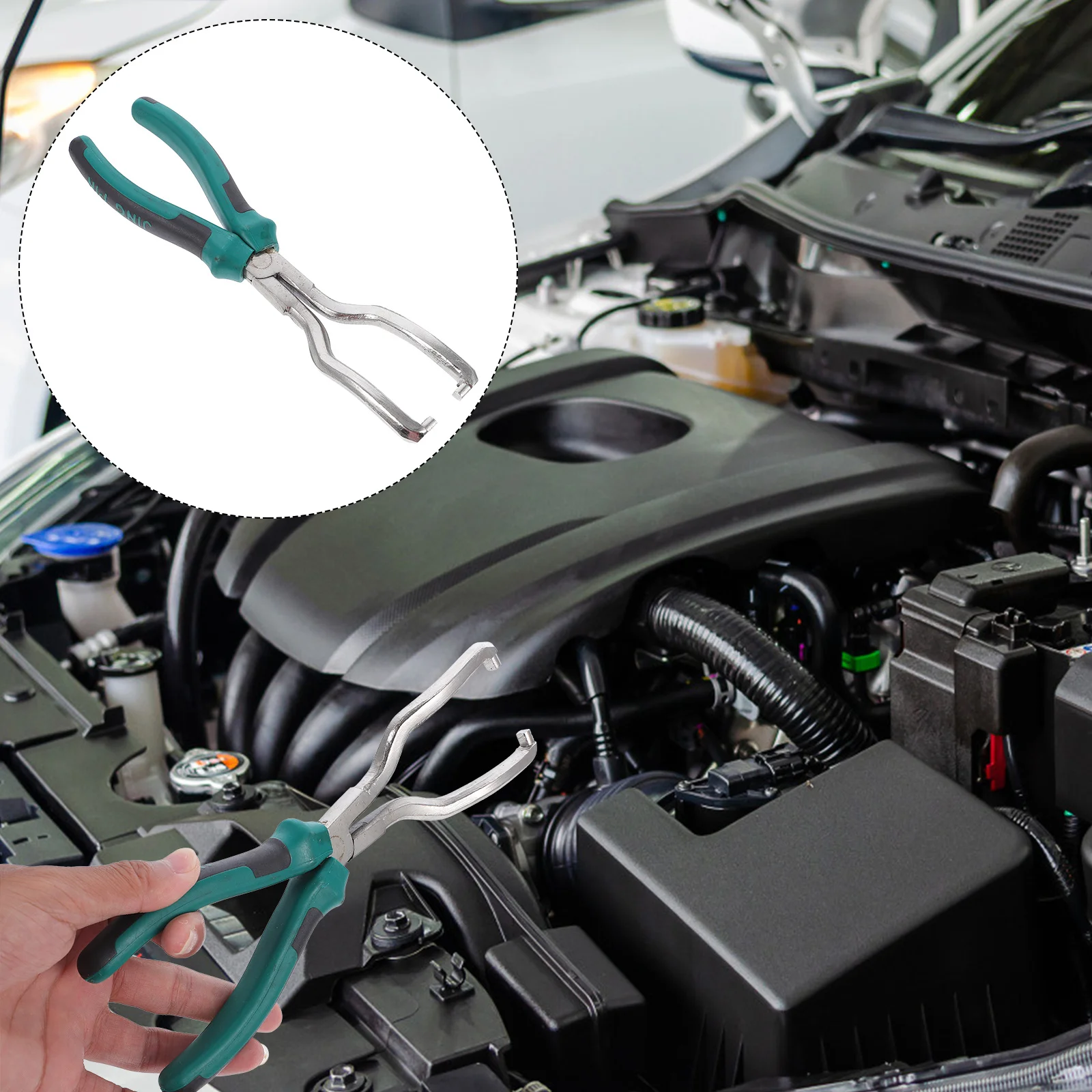 

1Pcs Fuel Filter Caliper High-Carbon Steel Durable Pipe Fitting Special Clamp Portable Removal Plier for Engine Repair