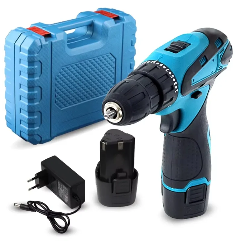 Modern One-hand Cordless 12V Electric Drill Power Tool Kit for Woodworking