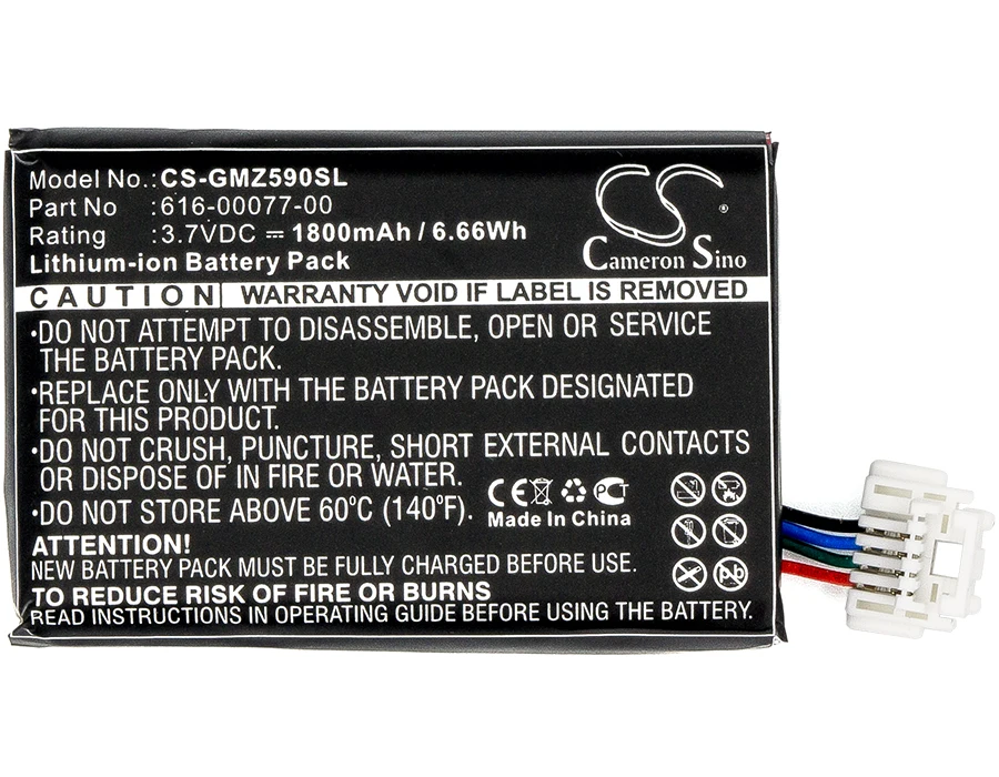 Cameron Sino 1800mAh Battery For Garmin Zumo 590 Zumo 590LM Zumo 595  Zumo 595LM 010-01603-10 010-12110-003  361-00077-00