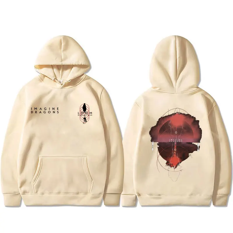 Rock Band Imagine Dragons Loom World Tour 2025 Hoodie Men Women Fashion Hip Hop Oversized Sweatshirt Male Vintage Casual Hoodies