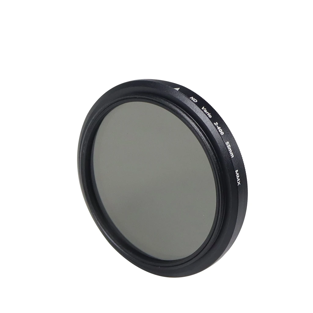 Dynamic ND2-400 Filter 55MM Slim Fader Variable ND Lens Filter Adjustable ND2 to ND400 Neutral Density