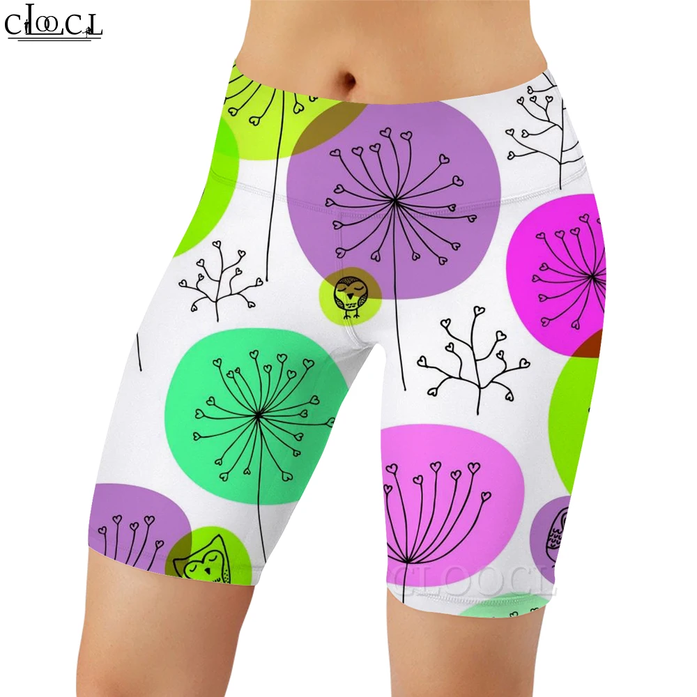 

CLOOCL Sexy Sweatpants Women Legging Watercolor Dandelion 3D Printed Shorts for Female Push-up Gym Workout Outdoor Running