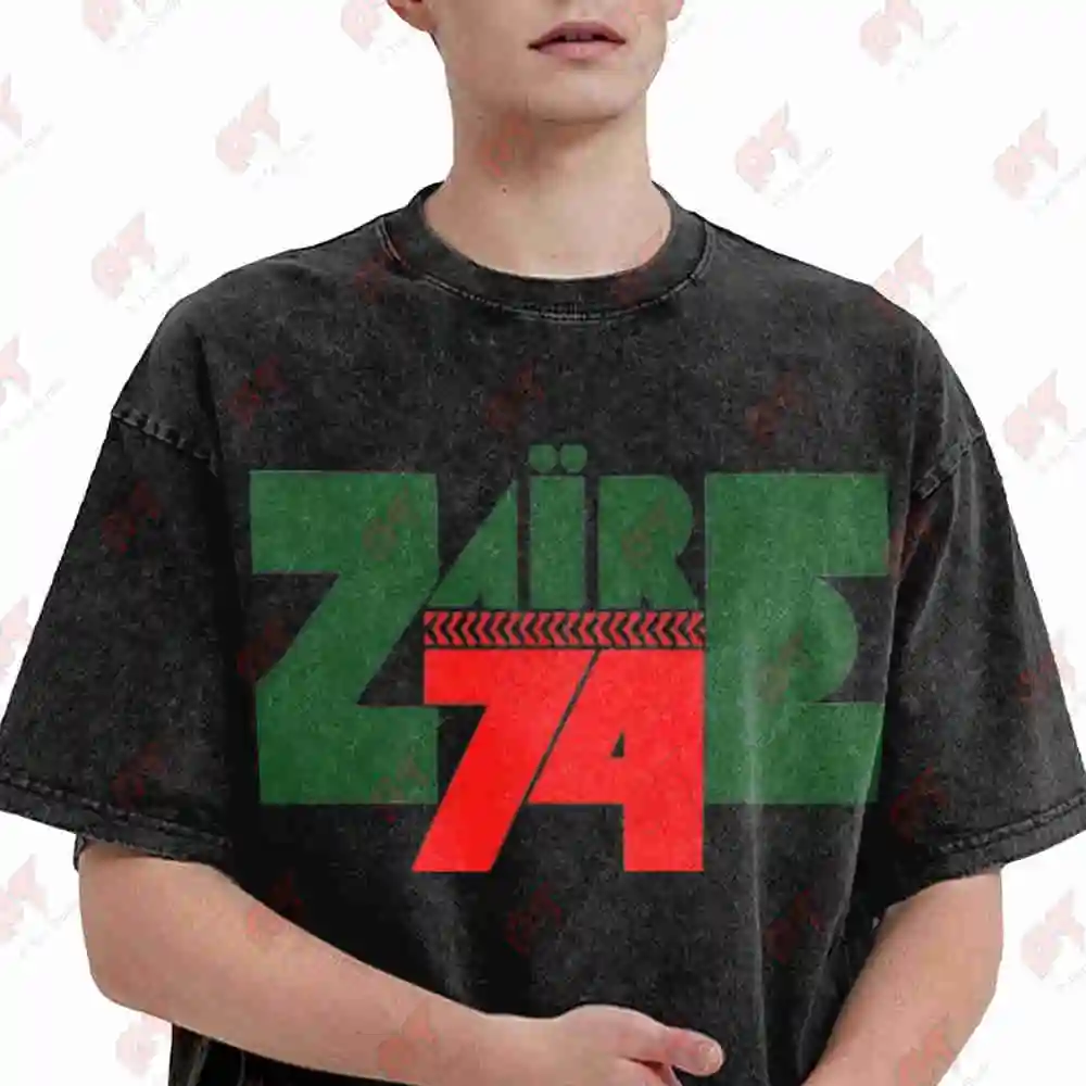 Zaire 74 African Music Festival 70S Vintage Washed Tee Pure Cotton T-Shirt