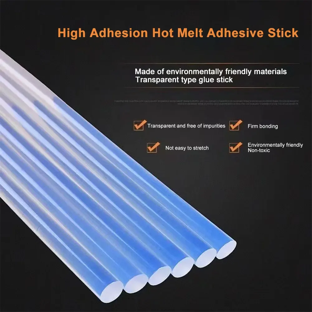 20pcs Hot Melt Glue Sticks Good Adhesion 7mmx18cm/7mmx27cm High Viscosity DIY Arts for Crafts for Art & Craft Repair Decoration