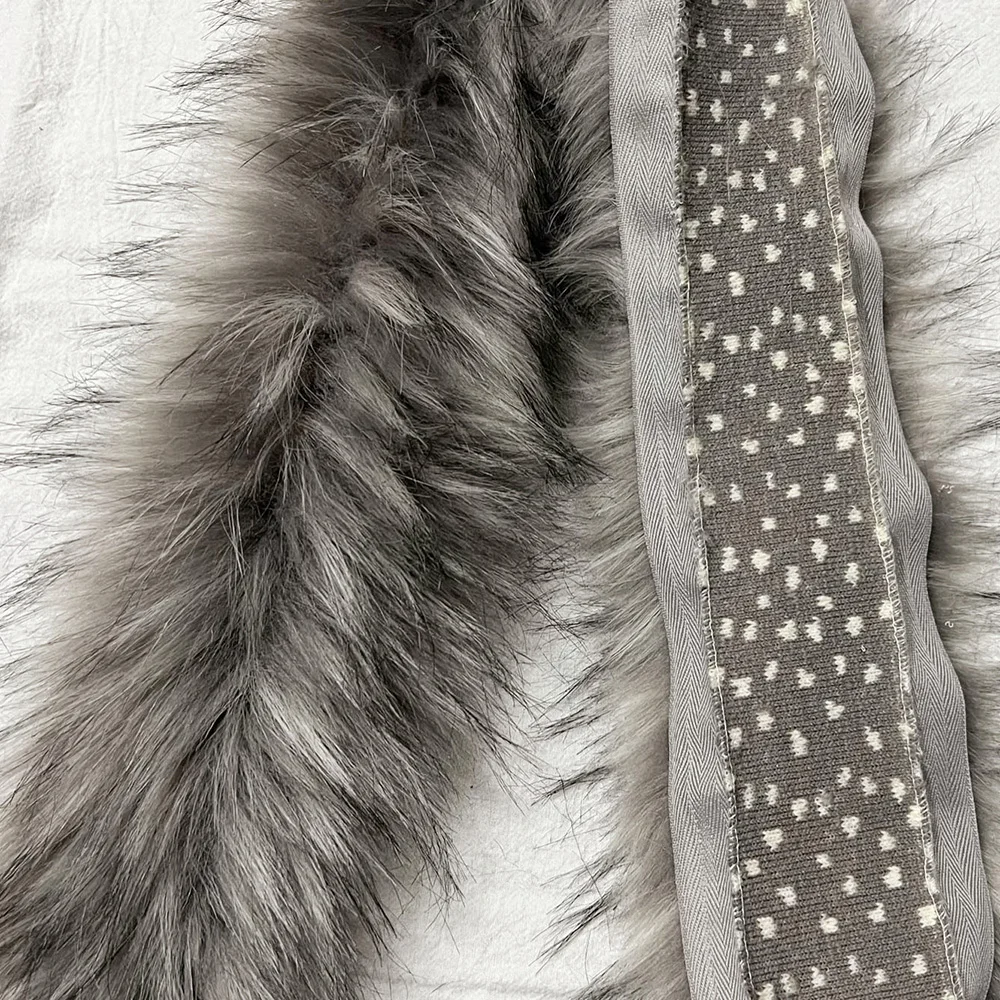 NEW 1M Imitation Raccoon Dog Hair Wool Top Lace DIY Fur Collar Lace Autumn Winter Clothing Accessories For Scarf Hat Coat