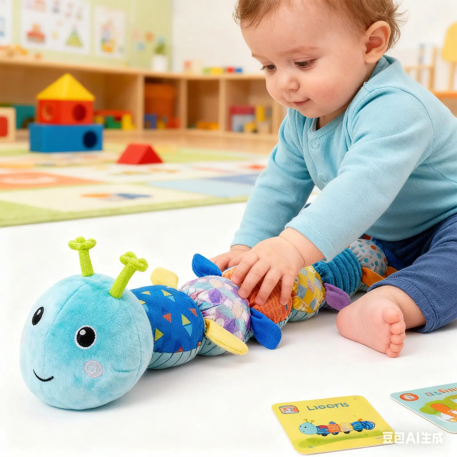 Плюшевая игрушка-прорезыватель, милая кукла для прорезывания зубов, успокаивающие сенсорные игрушки для мальчиков и девочек, родителей, путешествий, детская кроватка, коляска для спальни