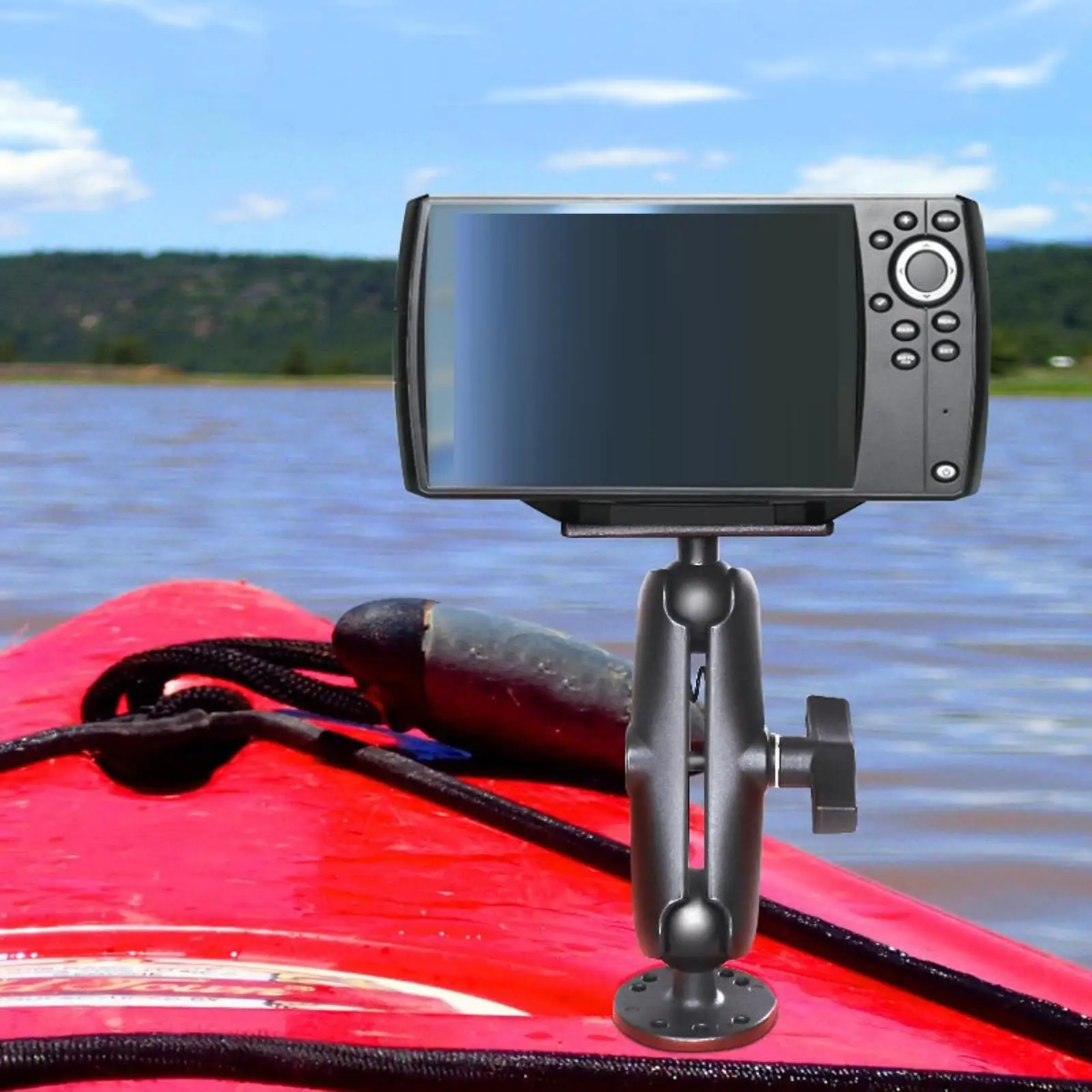 

Fish Finder Mount Holder Depth Finders Mount Rack for Kayak Fishing Boat Marine