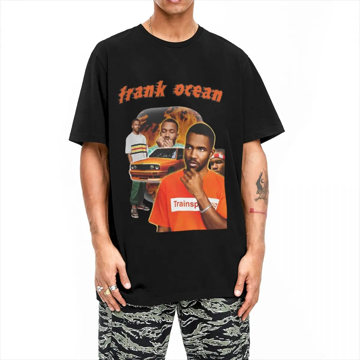 Haikyuu T-Shirt Franks Oceans Cotton T Shirts Channel Orange Popular Tee Shirt Men Summer Y2K Funny Design Short Sleeve Top Tees