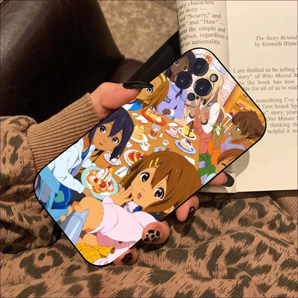 K-ON anime caso de telefone para iphone 15 14 11 12 13 mini pro xs max capa 6 7 8 plus x xr se 2020 funda escudo