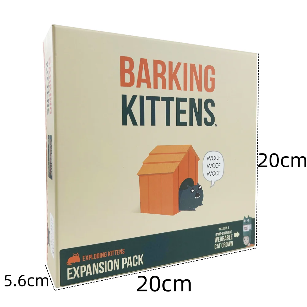 Barking Explosive Kitten set for family gatherings, board games, fun adult and children\'s toy card games, suitable as gifts