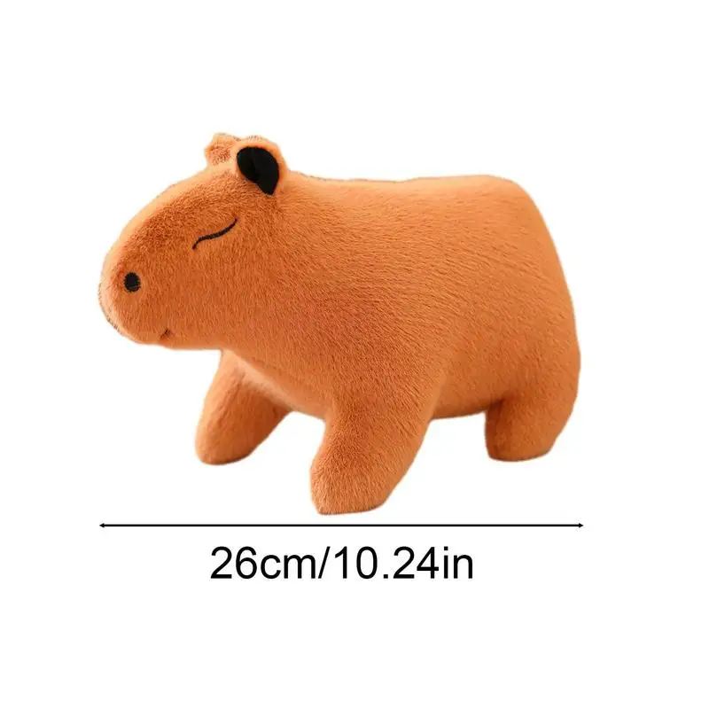 Capybara ตุ๊กตา Plush 10 นิ้ว Capybara ตุ๊กตา Soft COZY Sleeping Companion Plushies ของเล่นสําหรับเด็กรถบ้านตกแต่ง