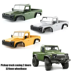 Ciężarówka typu Pickup 2 drzwi nadwozie 324mm rozstaw osi dla 1/10 zdalnie sterowany samochód gąsienicowy Traxxas TRX4 Defender Bronco Jeep część akcesoria sportowe