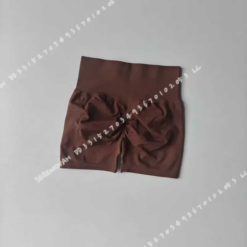 Summer High Waist Women Yoga Shorts Breathable Fitness Butt Lift Sports Running Cycling Push Up Workout Gym Shorts