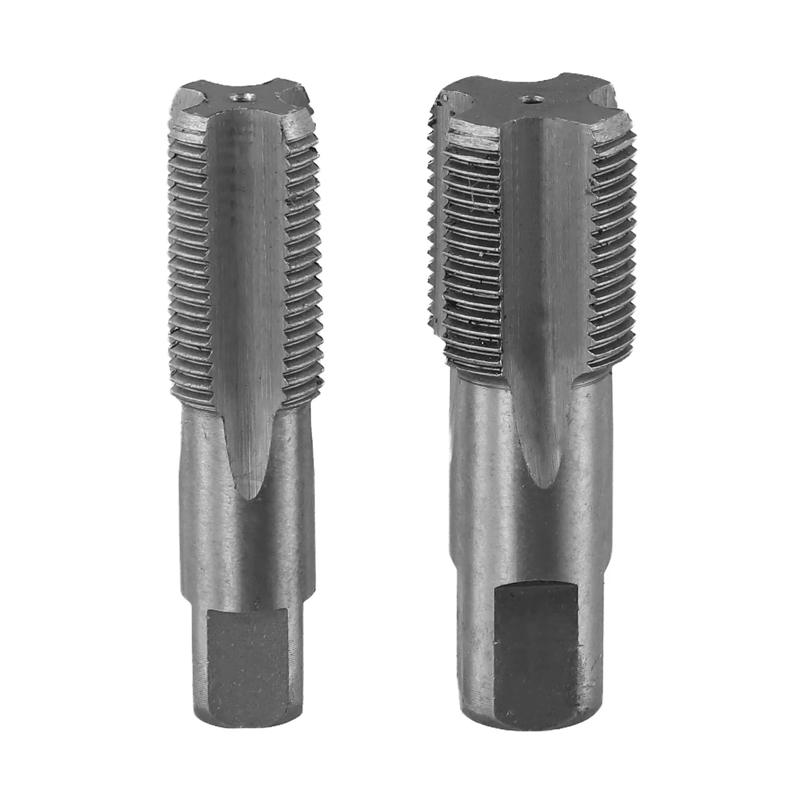 2pcs 1/2 3/4 인치 미터 나사 스레드 탭 18/24mm 철강 스레딩 배관 탭 배관공 손상된 물 파이프 핸드 툴 세트