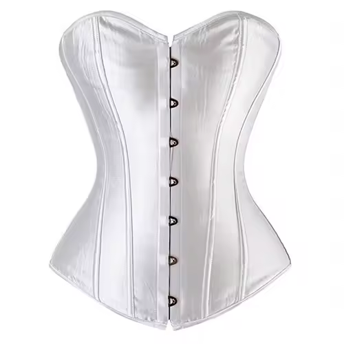 Caudatus Black Corset Top Plus Size Bustiers Overbust Satin Sexy Costume Corselet Brocade Vintage Style Bridal Korsett Women - Image 8
