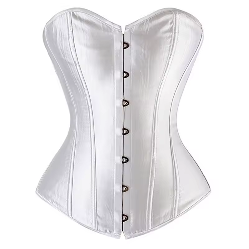 Caudatus Black Corset Top Plus Size Bustiers Overbust Satin Sexy Costume Corselet Brocade Vintage Style Bridal Korsett Women - Image 8