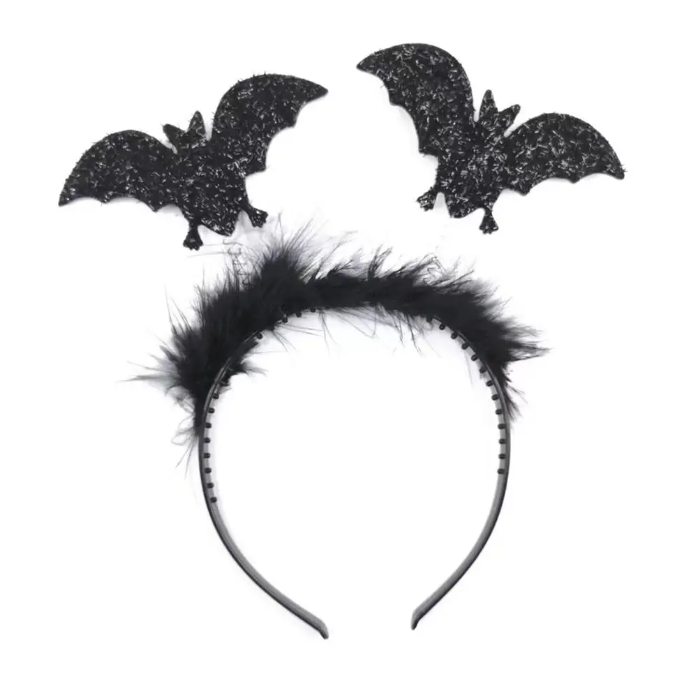 Halloween Hair Band Masquerade Festival Cosplay Creative Party Decorative Props Devil Horn Spider Veil Mask Hair Accessories