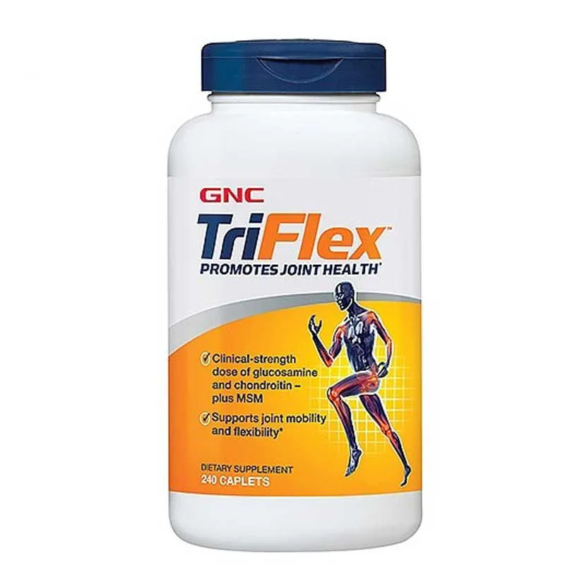 GNC TriFlex Joint Nutrients, 240 Caplets, Glucosamine and Chondroitin - Plus MSM, Promotes Joint Health, Fast Relieve Joint Pain