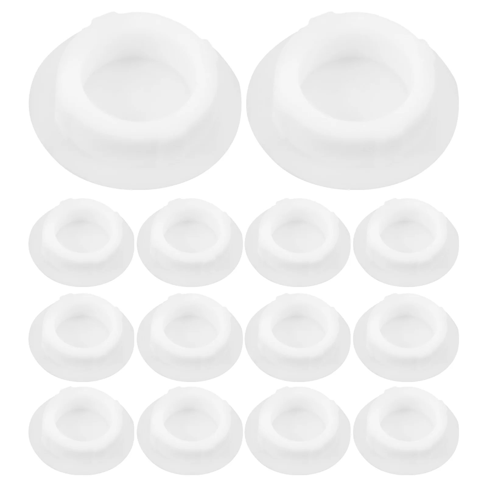 

20pcs White Piggy Bank Bottom Stoppers Silicone Saving Pot Plug Replacement Universal Sealing Cover For Money Jar Storage
