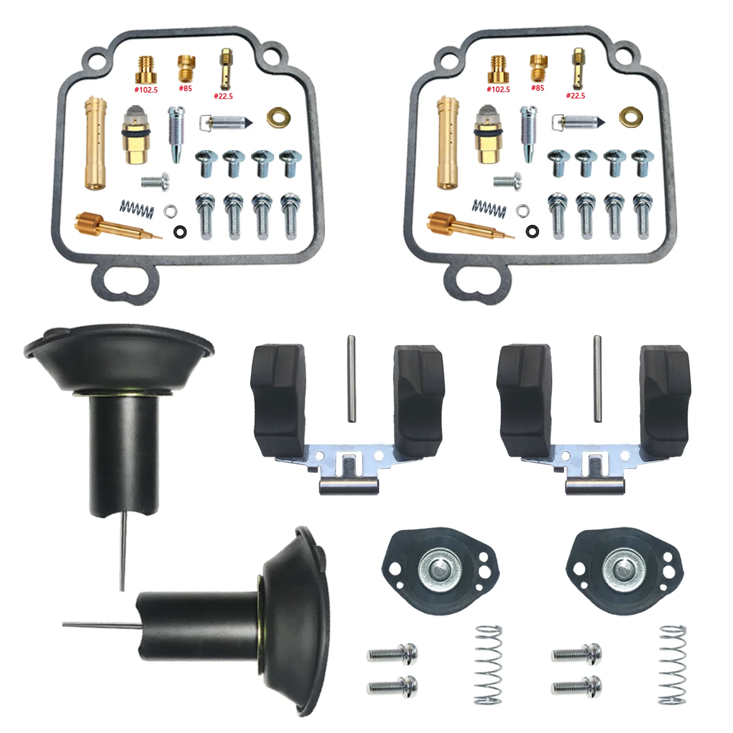 Yamaha TMAX 500 XP500 XP500R 5GJ 2001-2003 Carburetor Repair Kit Plunger Diaphragm Float Parts