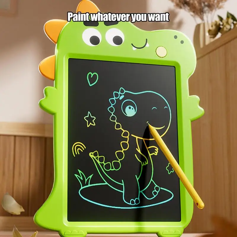 Kids Doodle Board Cartoon Dinosaur LCD Writing Tablet 27x19cm Funny Memo Board Multifunctional Graffiti Toy Drawing Practice Pad