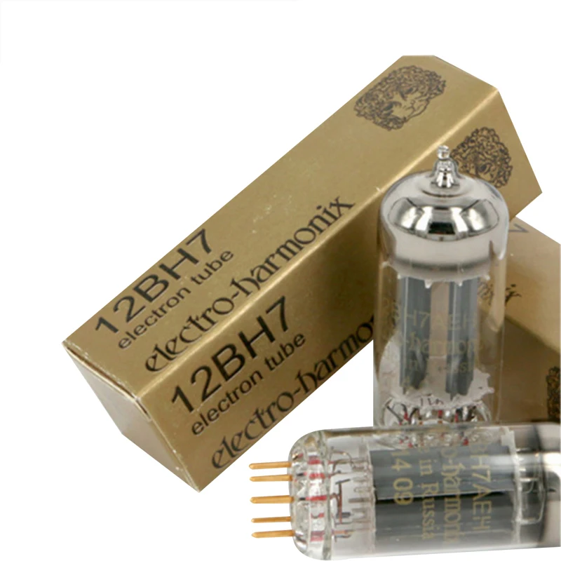 Vacuum Tube EH 12BH7 Gold Feet HIFI Audio Valve Replace 6N6 7119  Vacuum Tube Amplifier Original Exact Match