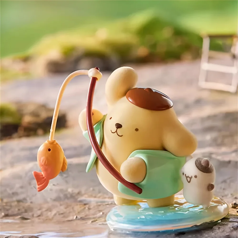 Hot Pudding Dog Serie Four Seasons per bambini Scatola cieca Kawaii Action Doll Pesca Pupazzo di neve Modello Giocattolo per bambini Sorpresa Gif