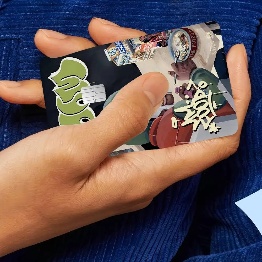 MF Doom الهيب هوب الراب Diy بطاقة الخصم الائتمانية ملصق الطرف ملصق الديكور مقاوم للماء رقاقة صغيرة بطاقة الجلد ملصق #5