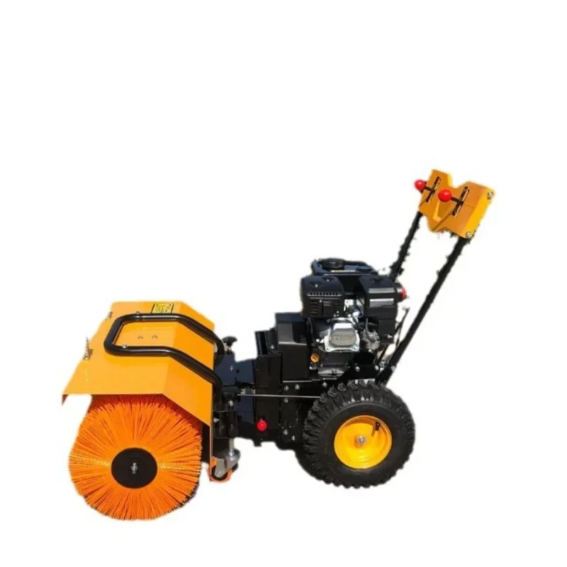 6.5 horsepower hand push plow, community road factory  removal and snow throwing small snow throwing machine