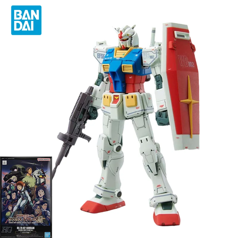 Bandai Original GUNDAM Anime Model HG 1/144 RX-78-02 GUNDAM CUCURUZ  DOAN'S ISLAND Ver. Action Figure PB Toys Gifts For Children