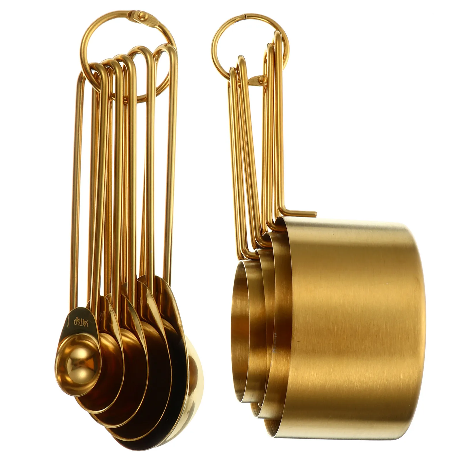 

Набор мерных ложек из нержавеющей стали, 9 шт., высокая гладкость, устойчивость к коррозии, инструмент для выпечки, кухонная утварь, для молока, кофе, сока