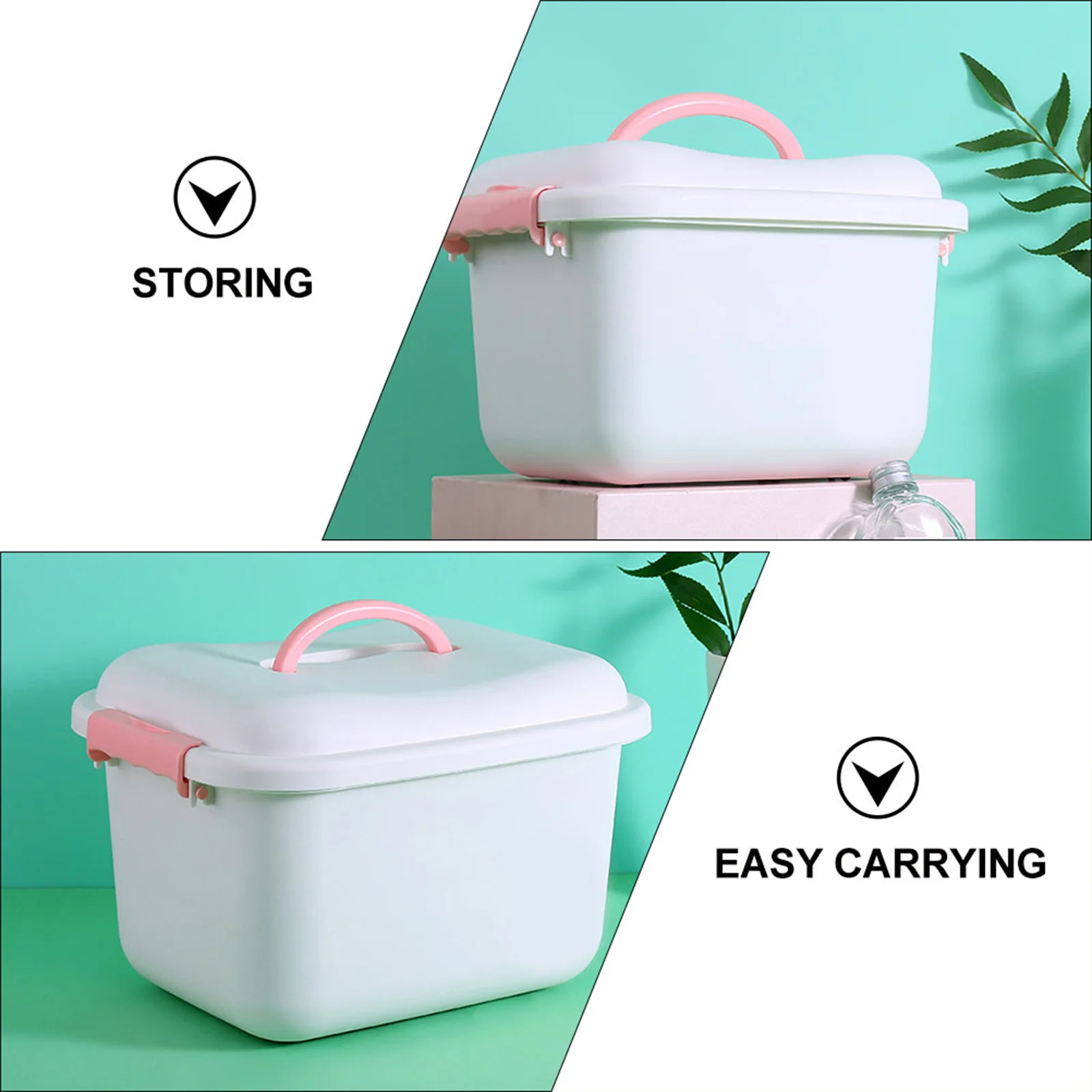 1 قطعة خزانة الأدوية البيضاء متعددة الطبقات صندوق الإسعافات الأولية تخزين حالات الطوارئ لتخزين الأدوية والأشياء الثمينة #4