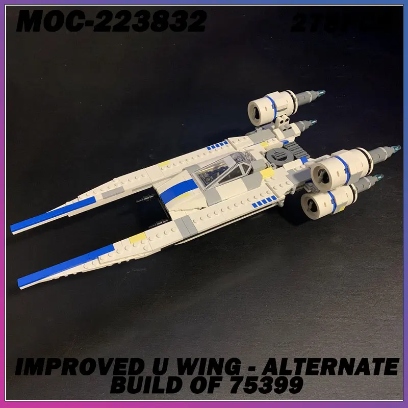 

565 шт. MOC-223832 MOC классический космический красный космический корабль космический корабль строительный блок образовательная модель игрушки фестиваль подарки для детей