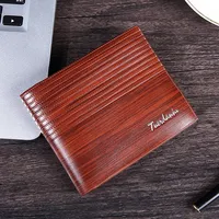 Wallet for Men Short Casual Carteras Business Foldable Wallets PU Leather Male Billetera Hombre Luxury Small Zipper Coin Purse