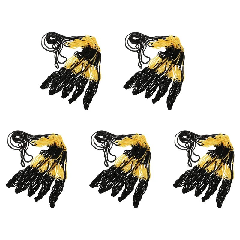 

YHOLI-25PCS Nylon Net Bag Ball Carrier For 1 Volleyball Basketball Football Soccer