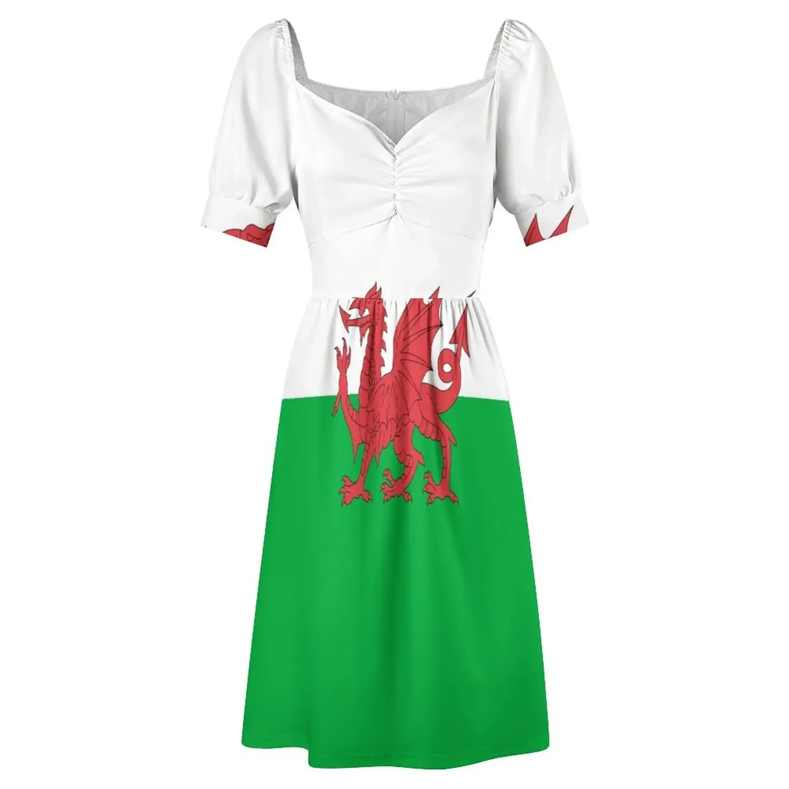 Baner Cymru - Flag of Wales เสื้อยืดแขนกุดชุดราตรีผู้หญิงชุดแต่งงานสําหรับงานปาร์ตี้ชุด