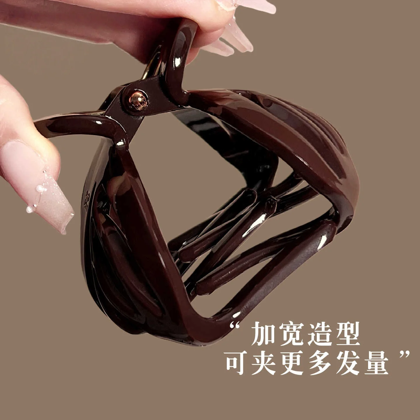 Vvintage Red Black Color Pumpkin Large Hair Claw Clip For Women Elegant Hair Ornament Hold Hair Clamp Hairpin Hair Accessories view 4