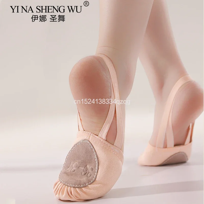 أحذية الجمباز الإيقاعي، أحذية نصفية مرنة، أحذية رقص الباليه، أحذية مسطحة، أحذية رقص من الألياف الدقيقة للفتيات والأطفال والنساء، أحذية الرقص الشرقي