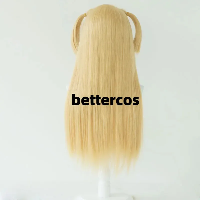 

High Quality Misa Amane Cosplay Wig Double Tail Long Yellow Heat Resistant Synthetic Hair Halloween Wigs + Wig Cap RSSFXG2025