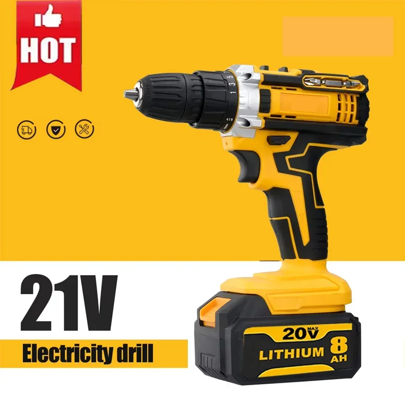 2024 new  DCF860 Brushless Impact Electric Drill 20V Lithium Battery Electric Drill Screwdriver Multifunction Household Tools