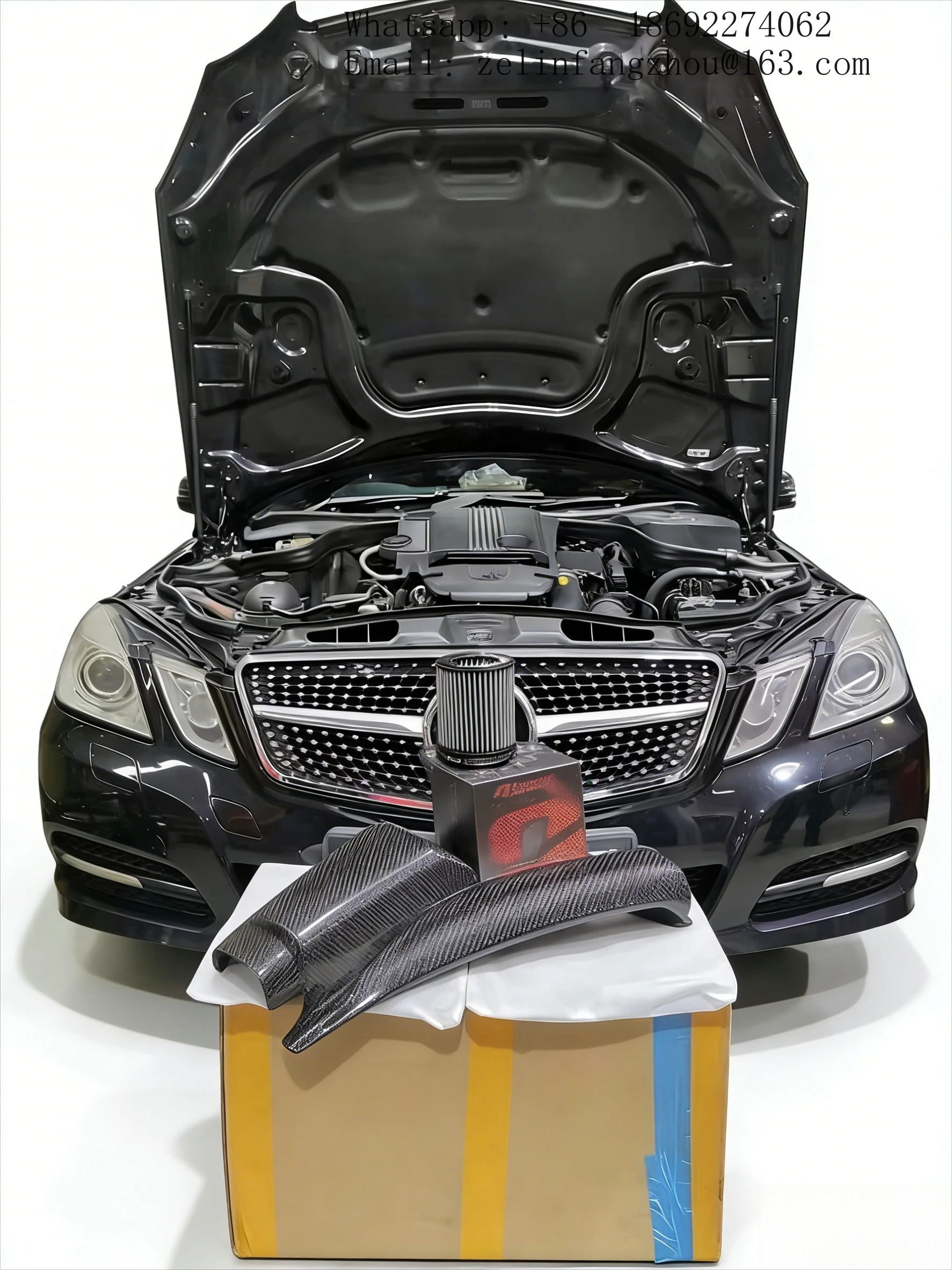 

Комплекты систем холодного впуска воздуха из сухого углеродного волокна для Mercedes-Benz C200, C260, C300 W204 1.8T