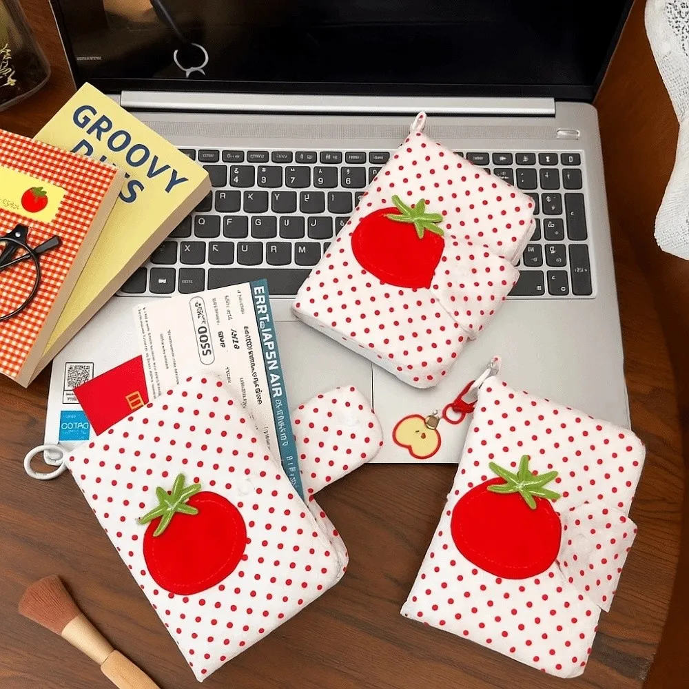 

Multifunctional Passport Bag Ticket Holder Airplane Check-in Passport Clip Tomato Card Case Storage Card Bag Travel Accessories