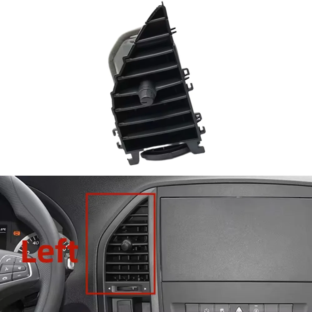 

Car Front Dashboard Center A/C Grille Vent Air Conditioner Outlet for Mercedes-Benz Vito V260 W447 W448 2015-2023 LHD