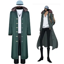 Kuzan Cosplay Clothing Halloween Annual Meeting Festival Party Performance Hat Top Pants Outfits One Anime Piece Costumes