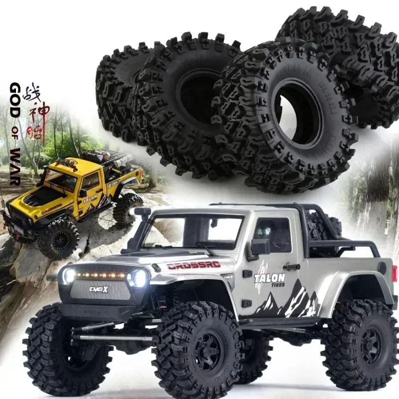 4szt 136mm 2.2 cala Gumowa opona do kół 1/10 RC Crawler Car Axial SCX10 Pro Wraith Capra RR10 Trxs TRX4 YK4082