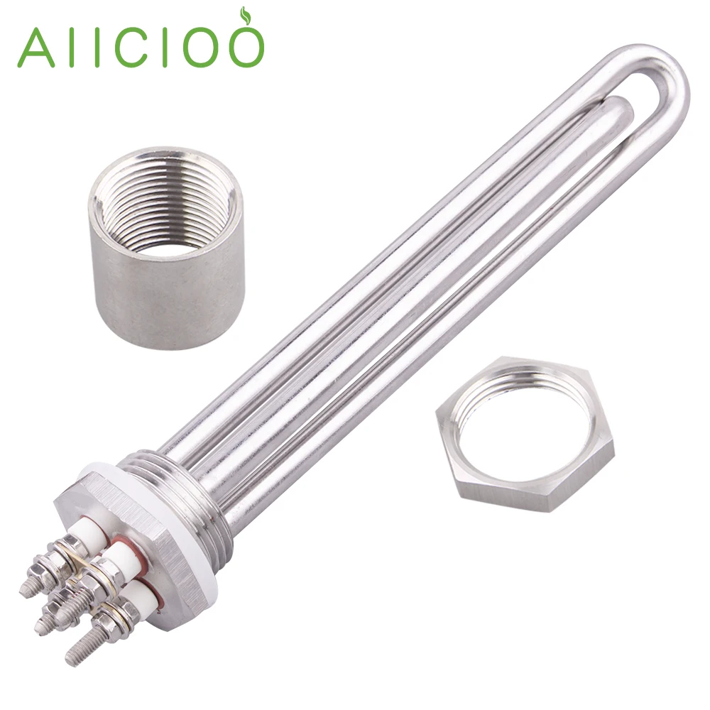 12V Element grzejny zanurzeniowy w wodzie 1 cal BSP DN25 100W 200W 300W 400W 600W elektryczny grzejnik rurowy na energię słoneczną